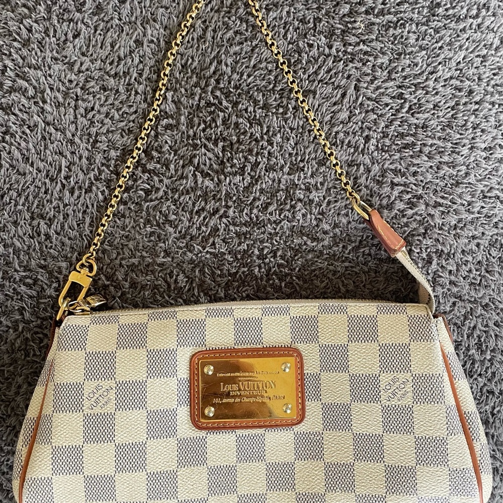 Louis Vuitton Damier Azur Eva Hand Pouch